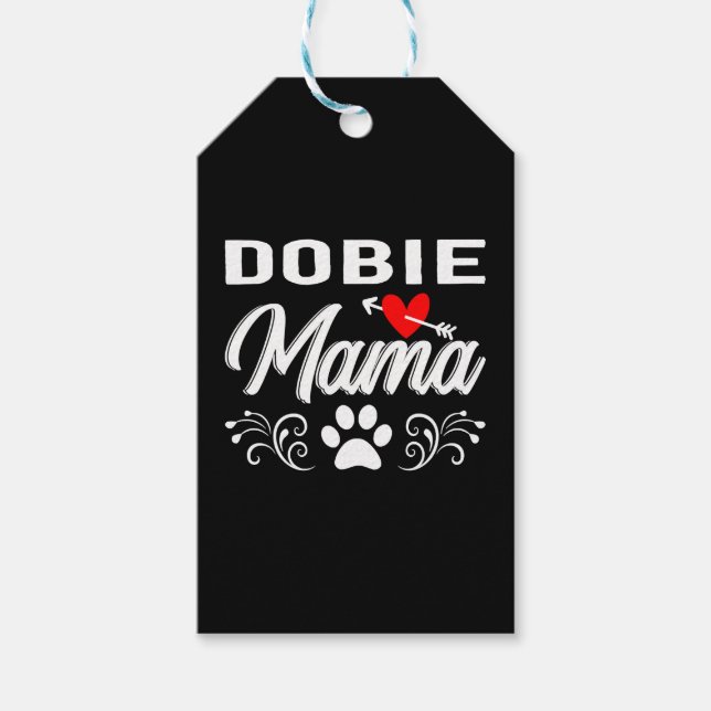 Dober Dobermann Mama Dober Mama Geschenkanhänger (Vorderseite)