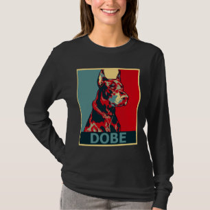Doberman Aesthetic Dog Portrait T-Shirt