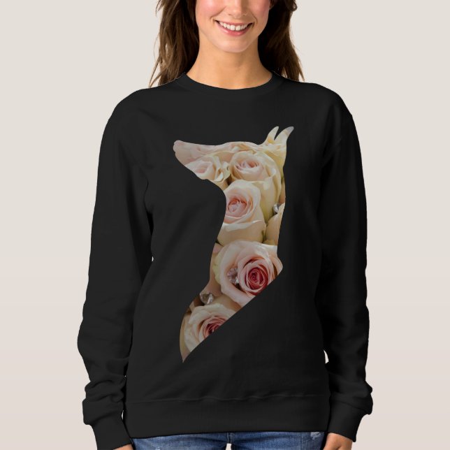 Doberman Blume Design for Doberman Pincher Owners Sweatshirt (Vorderseite)