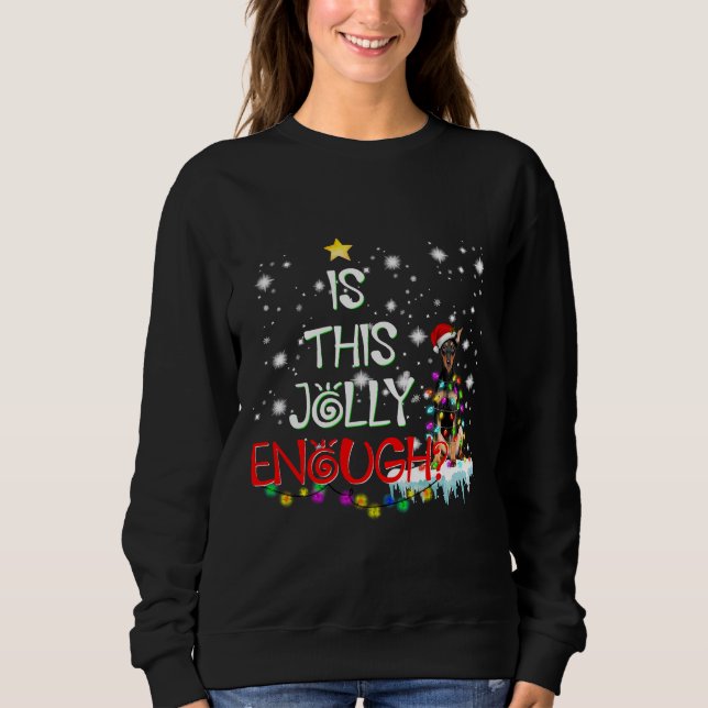 Doberman Christmas 840 Sweatshirt (Vorderseite)