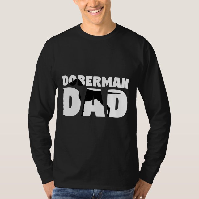 Doberman Dad Doberman Father Dog Dad Tee (Vorderseite)