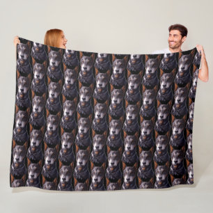 Doberman-Decke Benutzerdefinierte Doberman-Hunde-K Fleecedecke