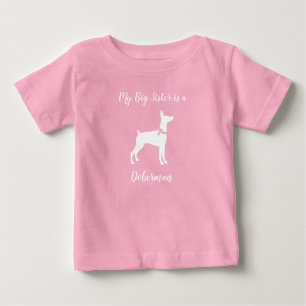 Doberman Dog Babydusche Welpe Dobermann Pinscher Baby T-shirt