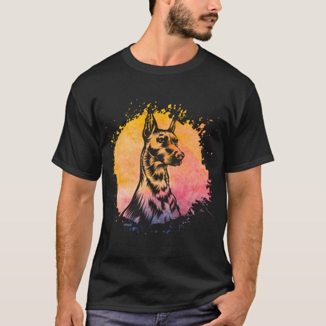 Doberman Dog Funny Sprichwort T-Shirt (Vorderseite)
