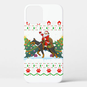 Doberman Dog Lover Xmas Ugly Christmas Case-Mate iPhone Hülle