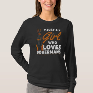 Doberman Dog Pet Owner Women Girls Dog Owner Dobe T-Shirt