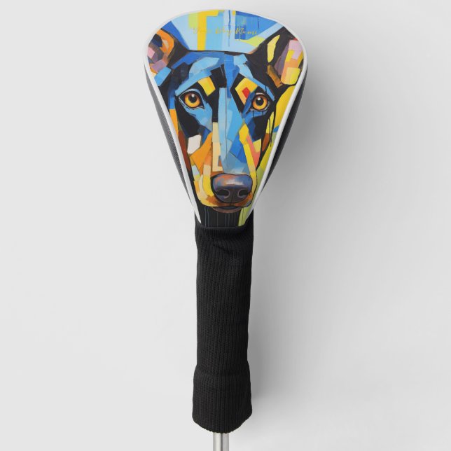 Doberman Dog Portrait 005 - Sable Gabriel Golf Headcover (Vorderseite)