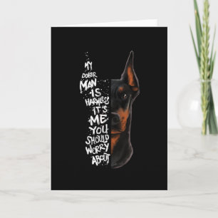 Doberman Dog Sprichwort Harmless Gift Karte