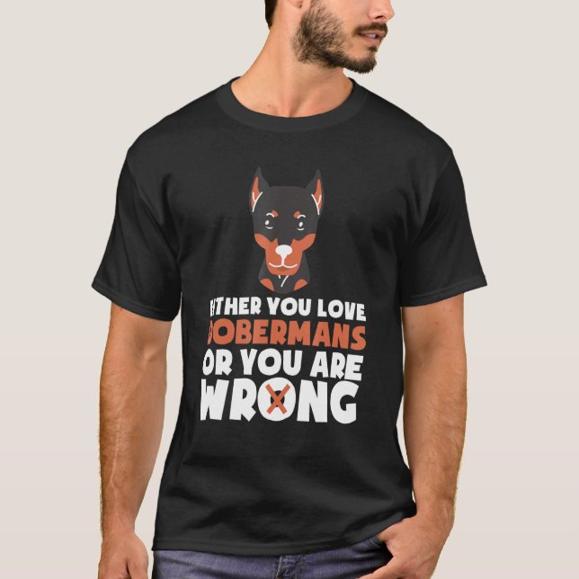Doberman Dog   T-Shirt (Vorderseite)