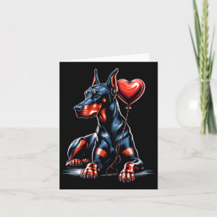 Doberman Dog Valentine's Day Dog Owner Valentine Karte