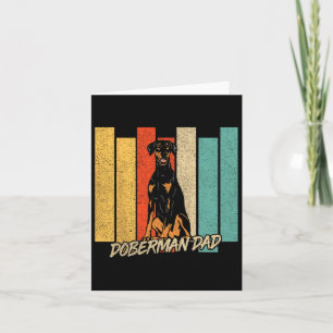 Doberman Dog Vater Dog Owner Fett Vintag Karte