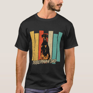 Doberman Dog Vater Dog Owner Fett Vintag T-Shirt