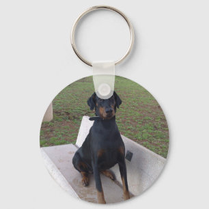 Doberman Flipper Schlüsselanhänger