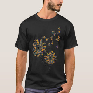 Doberman Flower Fly Dandelion Funny Dog Lover For T-Shirt