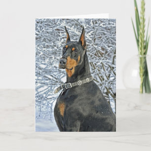 Doberman Fosty Day Karte