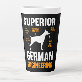 Doberman-Geschenk| Obere deutsche Ingenieurtechnik Milchtasse