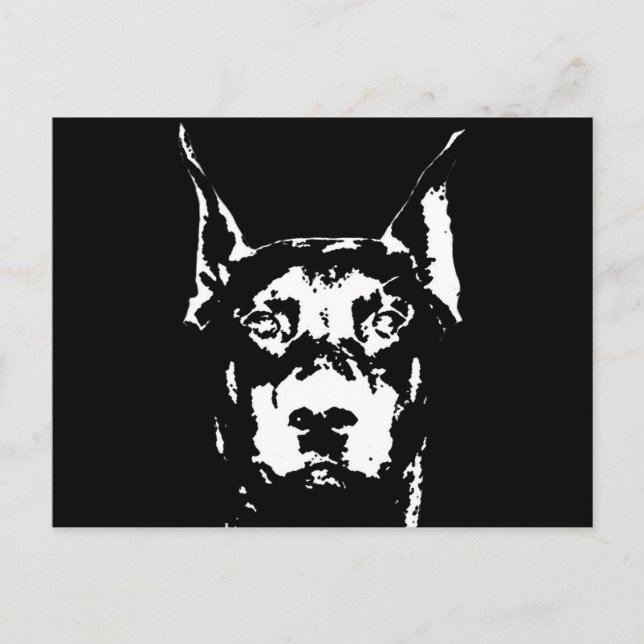 Doberman Geschenke - Postkarte (Vorderseite)
