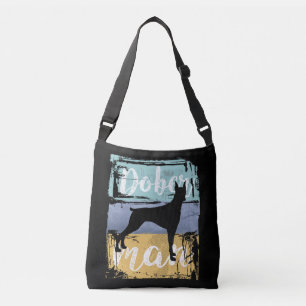 Doberman Gift - Vintager Retro Doberman Dog Tragetaschen Mit Langen Trägern