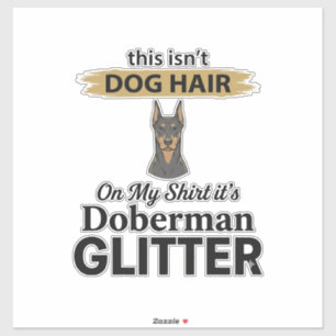 Doberman Glitter Lustiger Hunde Liebhaber Vintage  Aufkleber