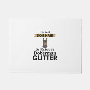 Doberman Glitter Lustiger Hunde Liebhaber Vintage Fußmatte