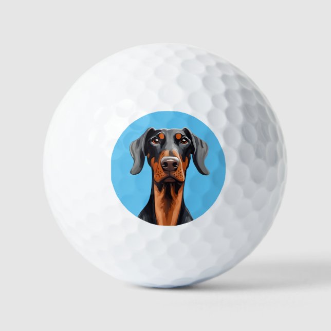 Doberman Golfball (Vorderseite)