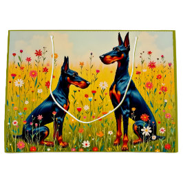 Doberman große geschenktüte