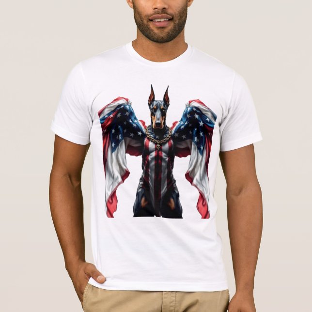 Doberman Guard Nation T-Shirt (Vorderseite)
