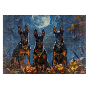 Doberman Halloween Spooky Schneidebrett