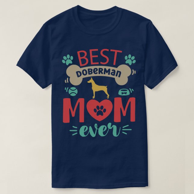 Doberman Hund 1 T-Shirt (Design vorne)