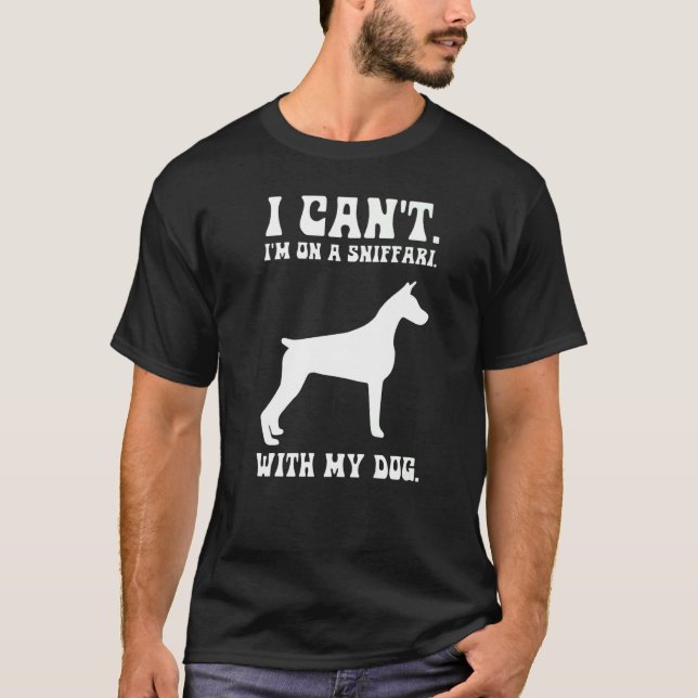 Doberman Hundebesitzer für Heimtiere T-Shirt (Vorderseite)
