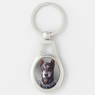 Doberman Key Chain Personalisiert Hunde Kunst Gesc Schlüsselanhänger