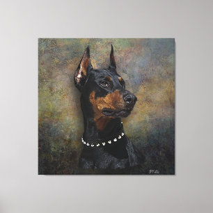 Doberman Leinwanddruck