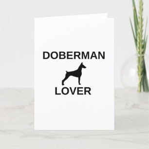Doberman Liebhaber Feiertagskarte