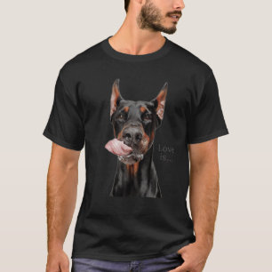 Doberman Lover Doberman Pinscher Mama Vater Liebe T-Shirt