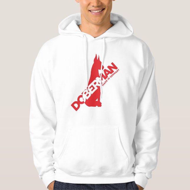Doberman Made in Deutschland Hoodie (Vorderseite)