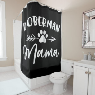 Doberman Mama Niedliches Doberman Lovers Geschenk Duschvorhang