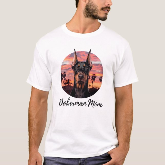 Doberman Mama T-Shirt (Vorderseite)