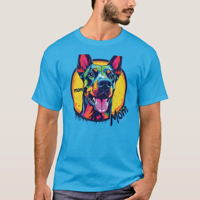 Doberman Mama T-Shirt (Vorderseite)