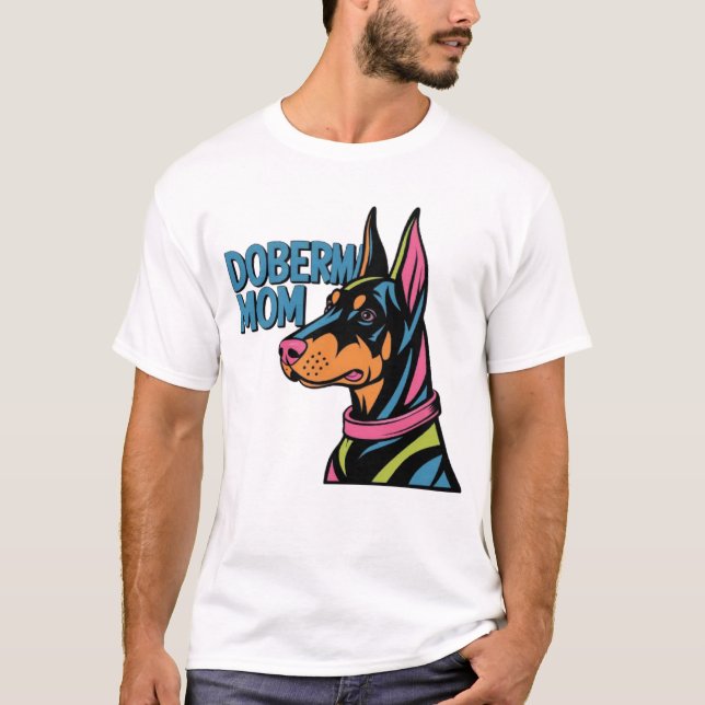 Doberman Mama T-Shirt (Vorderseite)