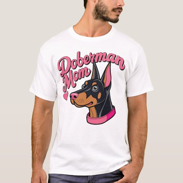 Doberman Mama T-Shirt (Vorderseite)
