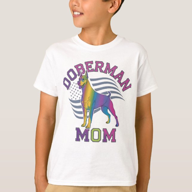 Doberman Mama T-Shirt (Vorderseite)