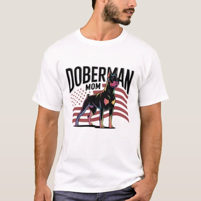 Doberman Mama T-Shirt (Vorderseite)