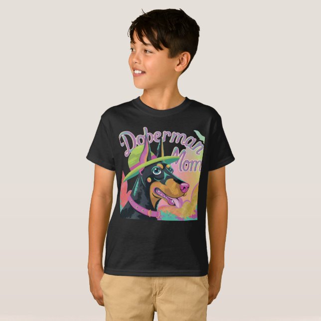 Doberman Mama T-Shirt (Vorne ganz)