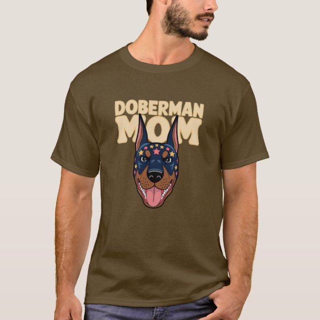 Doberman Mama T-Shirt (Vorderseite)
