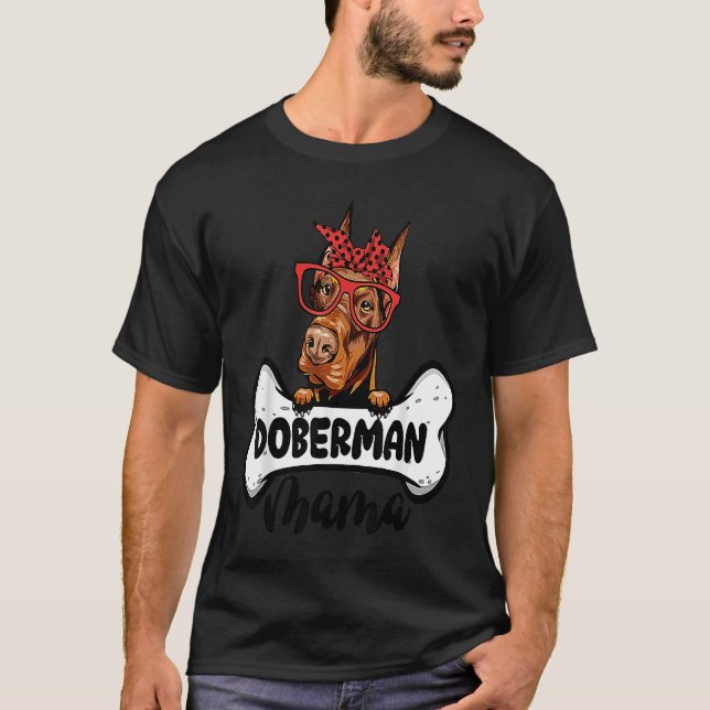 Doberman Mama T-Shirt (Vorderseite)