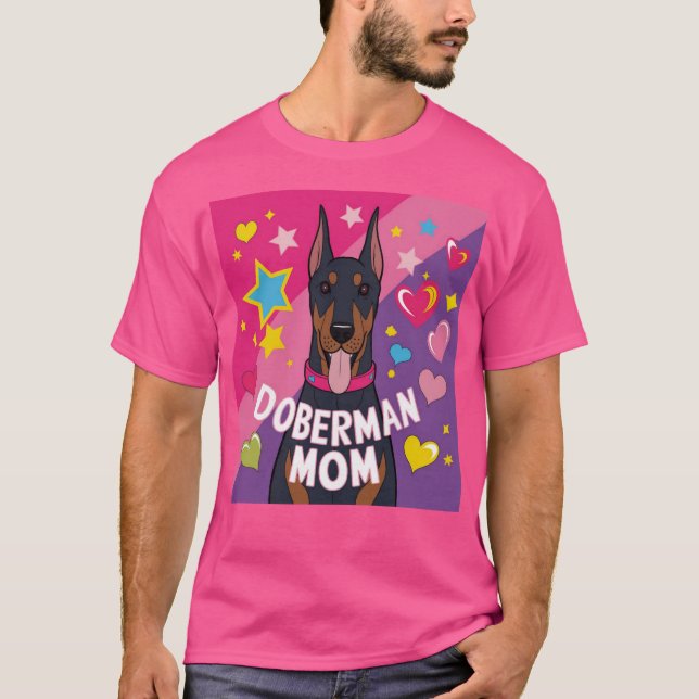 Doberman Mama T-Shirt (Vorderseite)