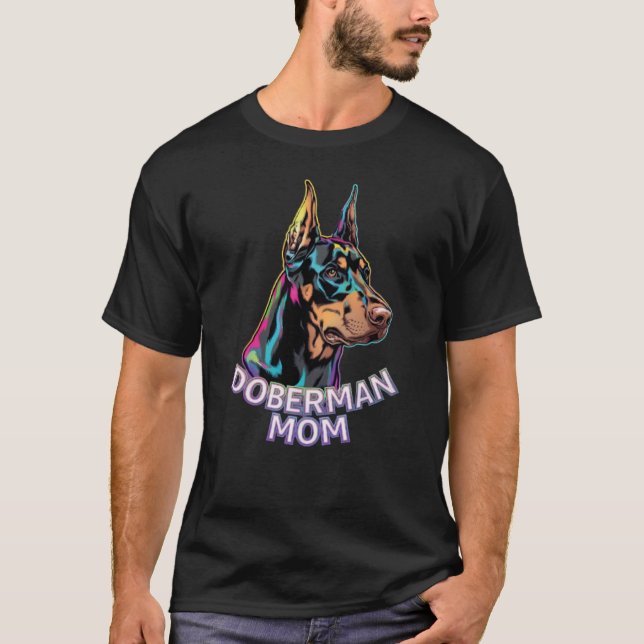 Doberman Mama T-Shirt (Vorderseite)