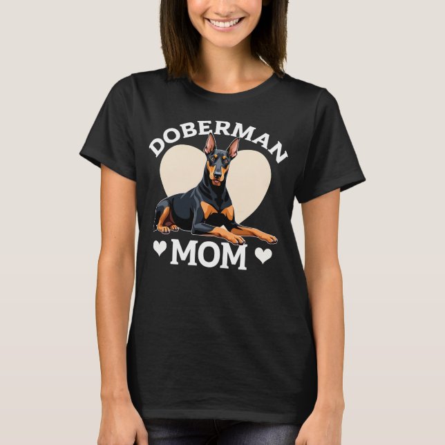 Doberman Mama T-Shirt (Vorderseite)