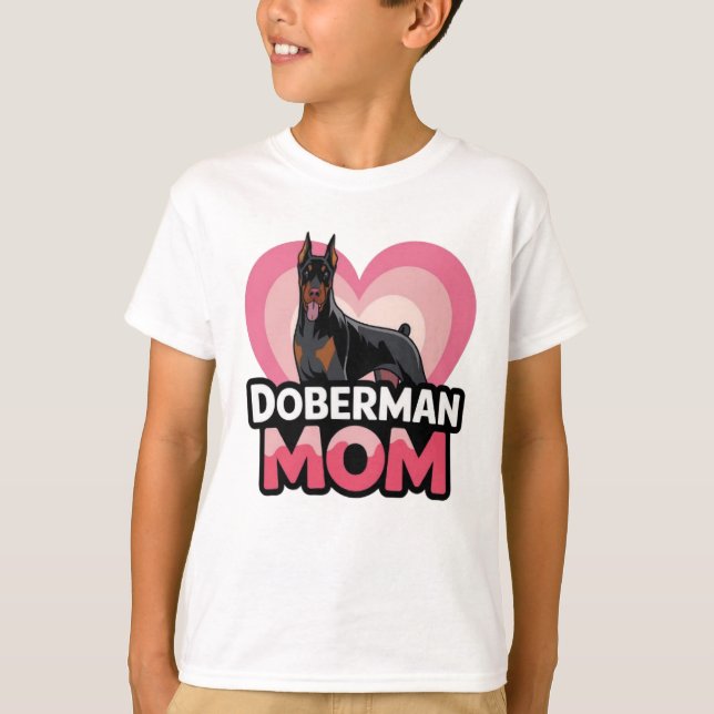 Doberman Mama T-Shirt (Vorderseite)