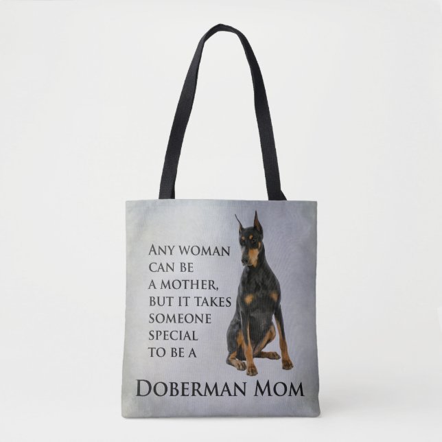 Doberman Mama Tasche (Vorderseite)